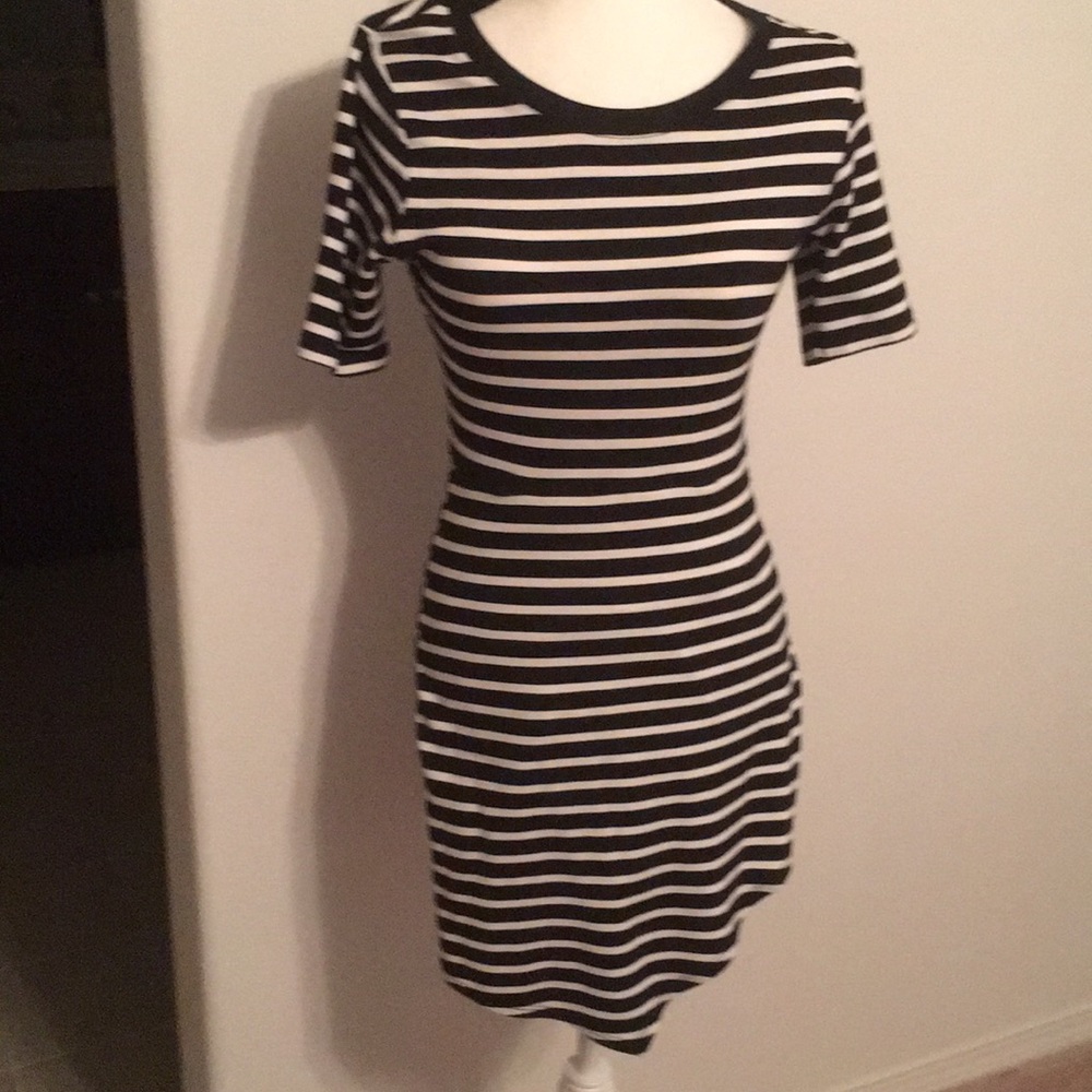 Lumiere B/W Striped Dress Like New, Size S!